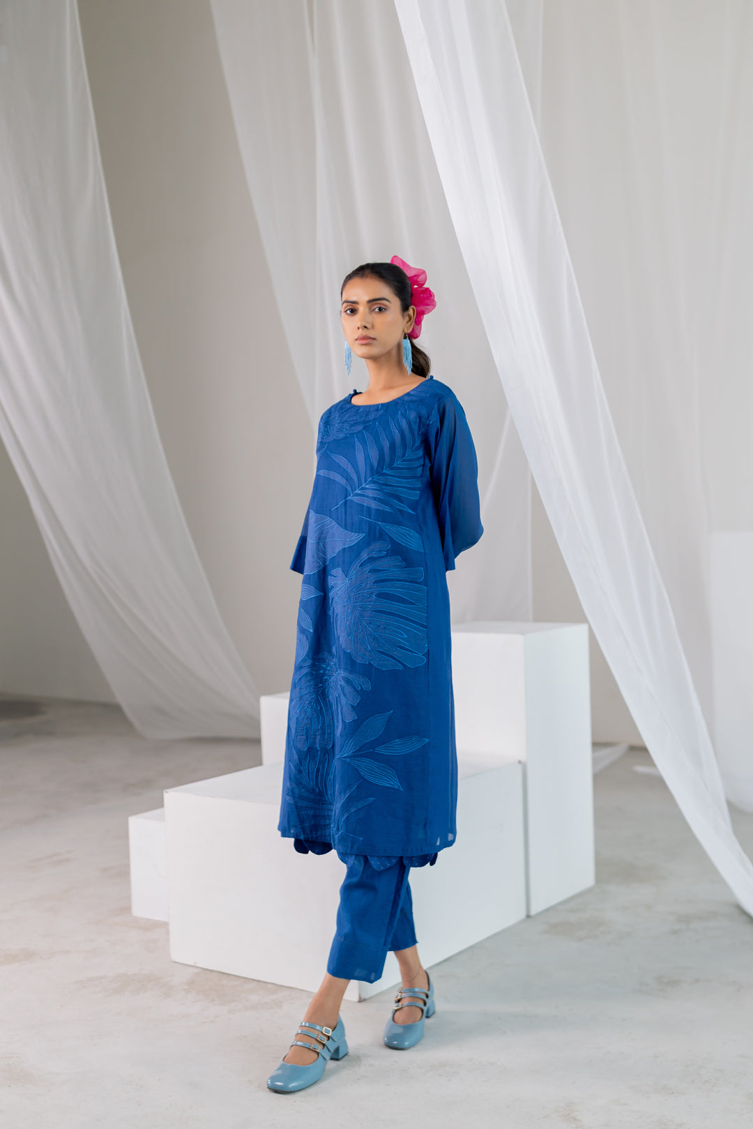 Leaves in the ocean Kurta Co-Ord