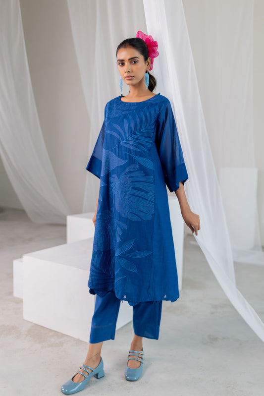 Leaves in the ocean Kurta Co-Ord