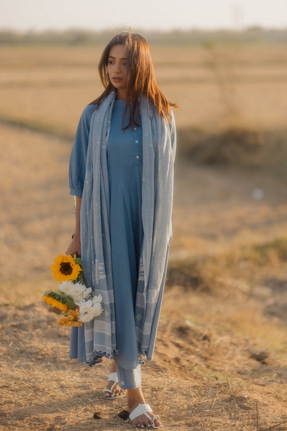 Ash grey Dupatta