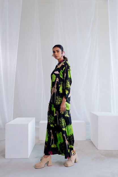 Madagascar Forest Satin Co-ord