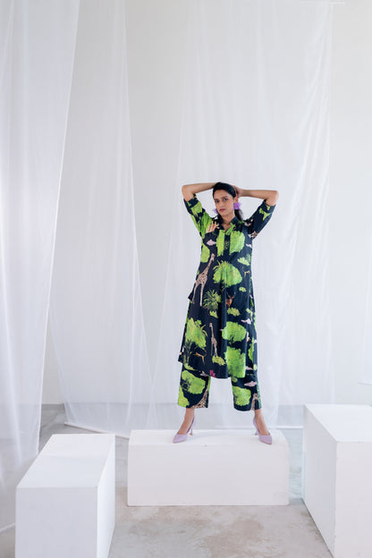 Masai Safari Poplin Kurta Co-Ord