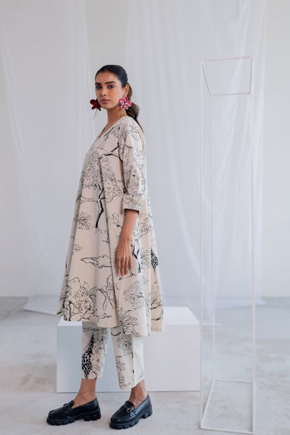 Alabaster Safari Kurta Set