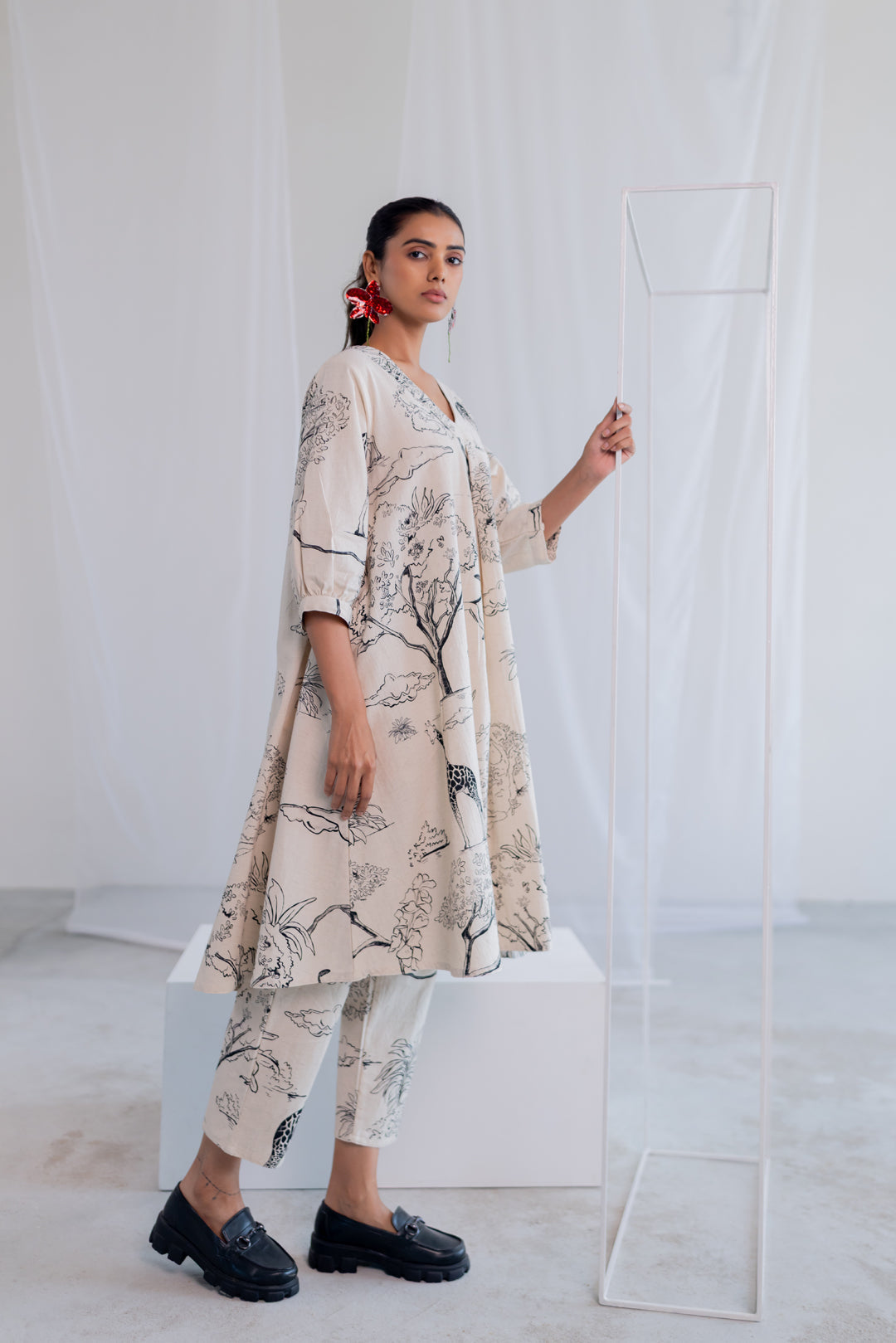 Alabaster Safari Kurta Set