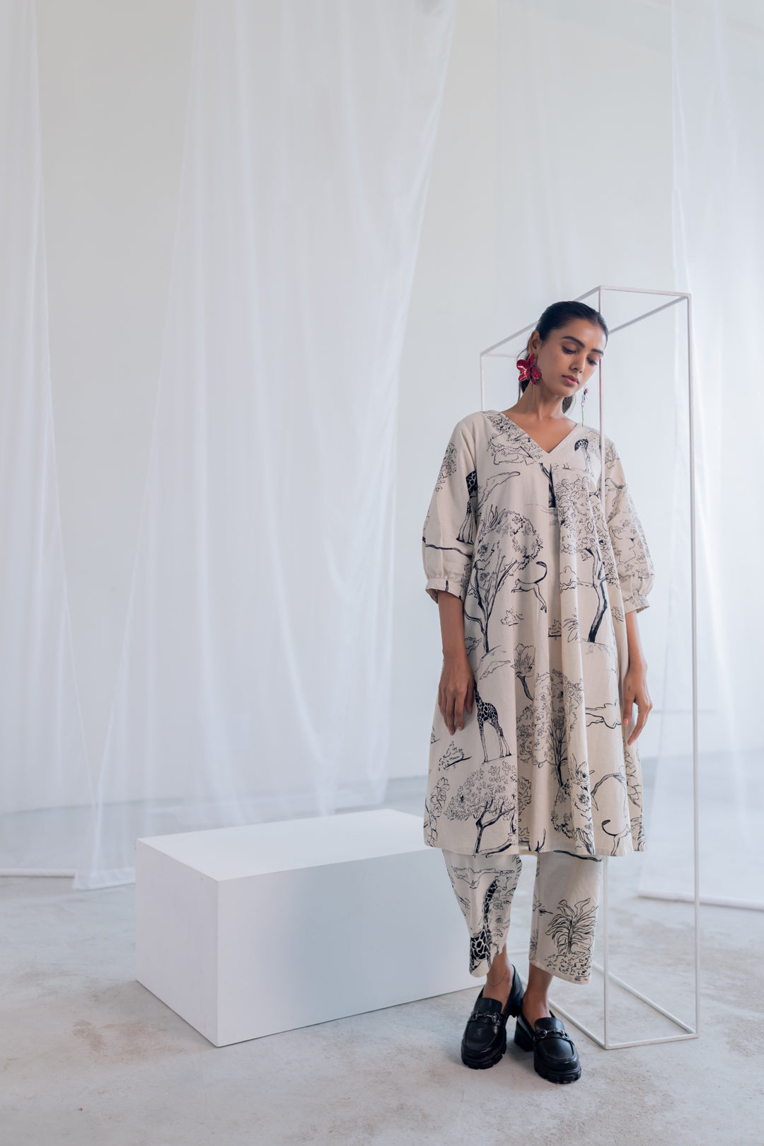 Alabaster Safari Kurta Set