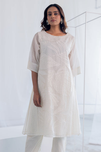 Oatmeal Foliage Applique Co-Ord