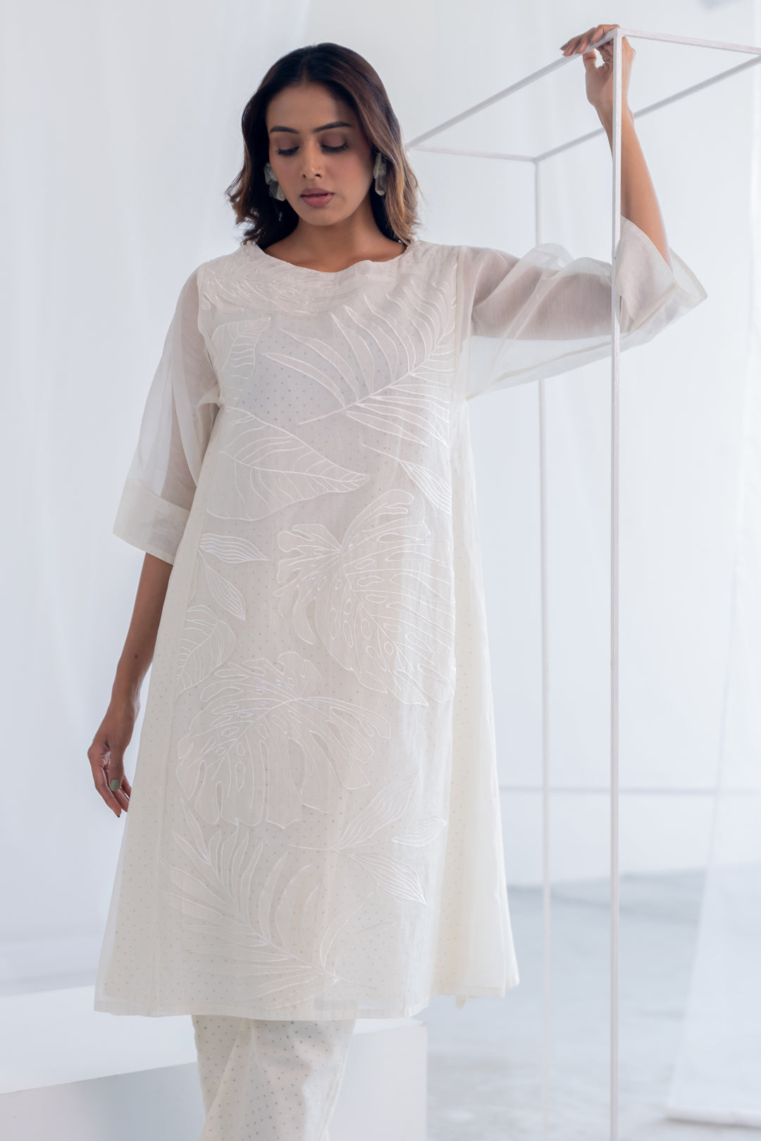 Oatmeal Foliage Applique Co-Ord