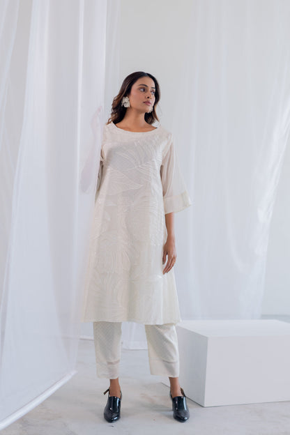 Oatmeal Foliage Applique Co-Ord