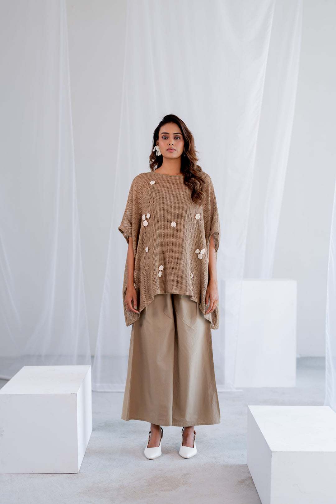 Almond Mesh Kaftan