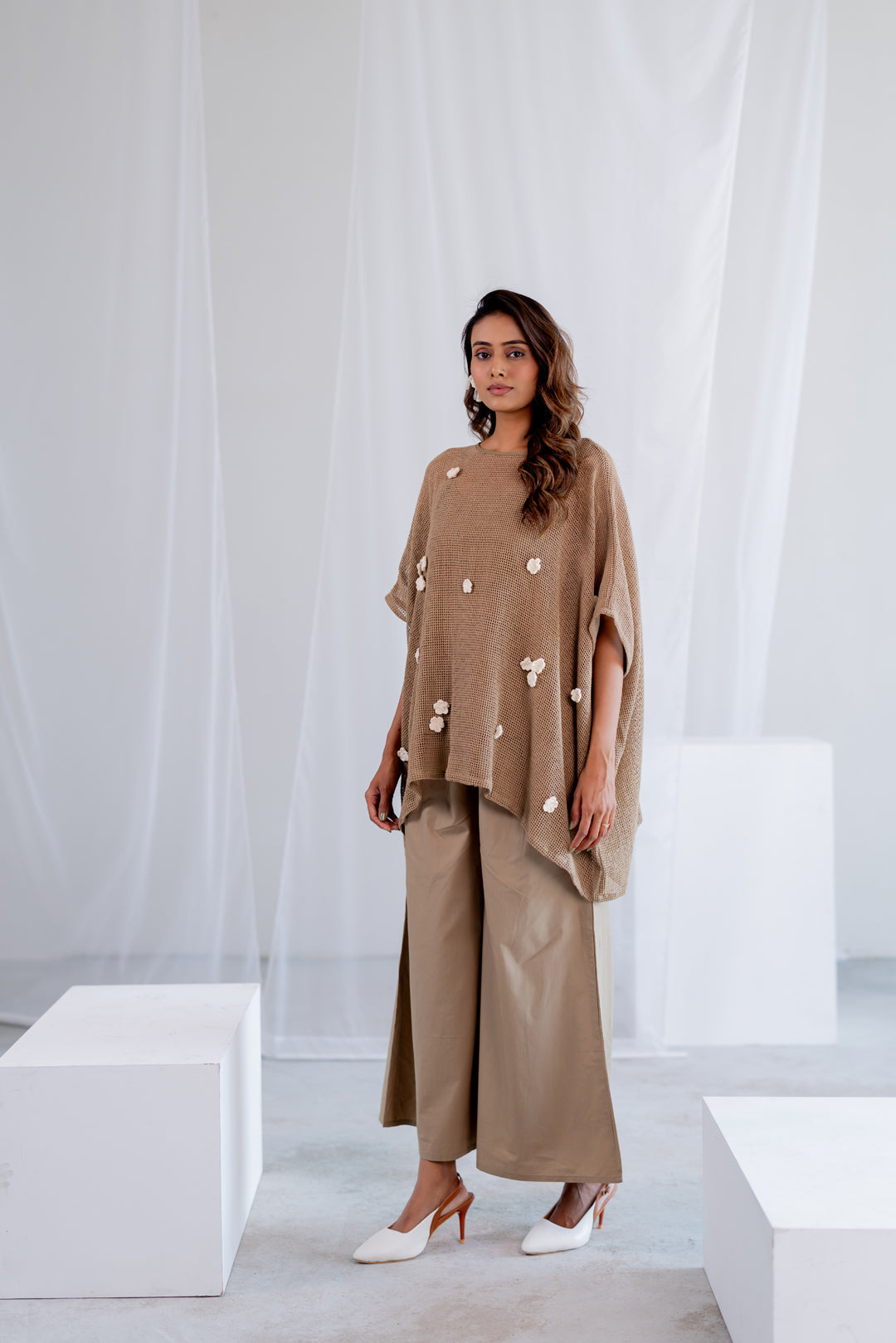 Almond Mesh Kaftan