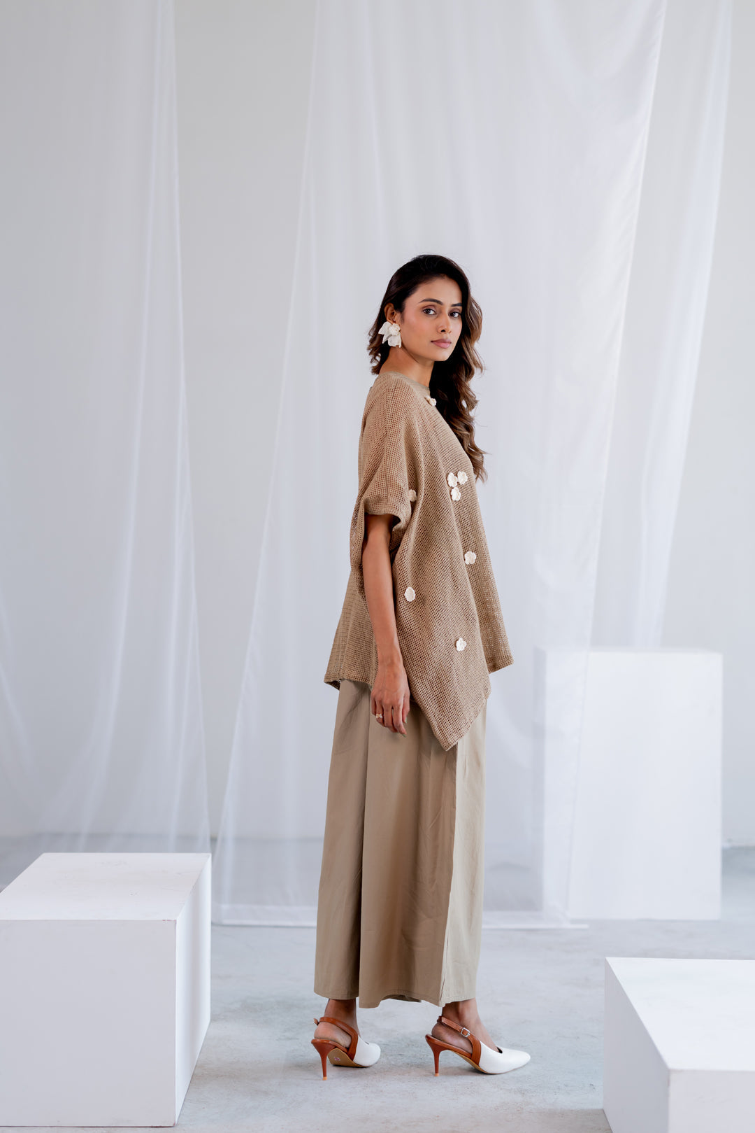 Almond Mesh Kaftan
