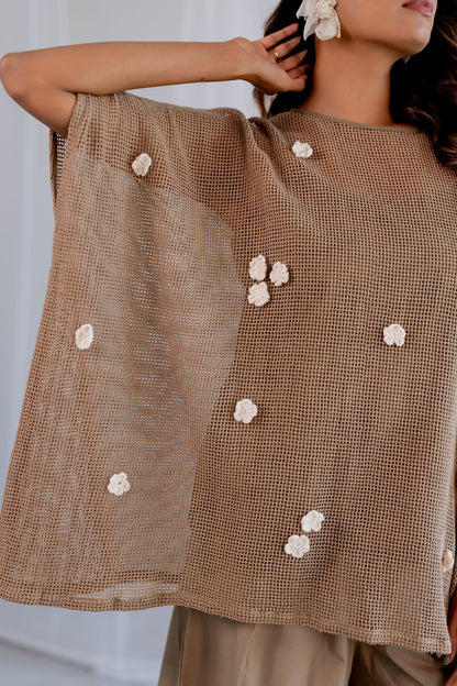 Almond Mesh Kaftan