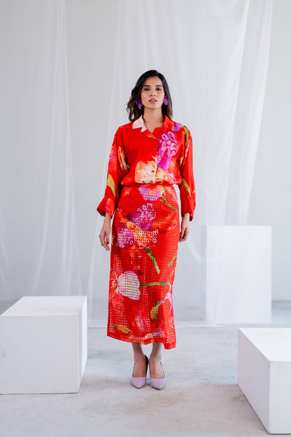 Scarlet Sundown Skirt Set