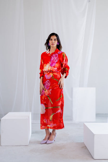 Scarlet Sundown Skirt Set