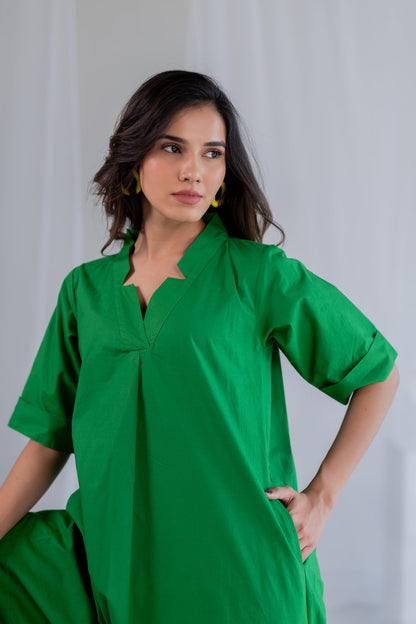 Deep Moss Kurta Set