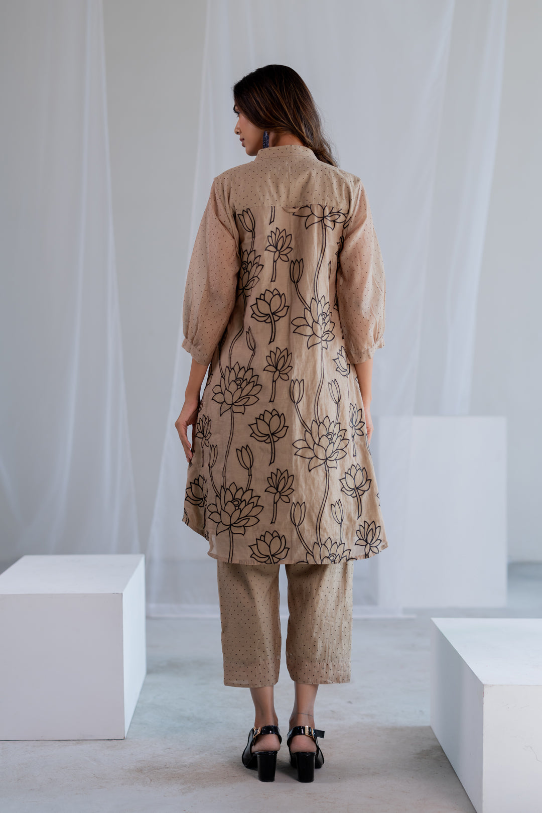 Sand Lotus Tunic Set
