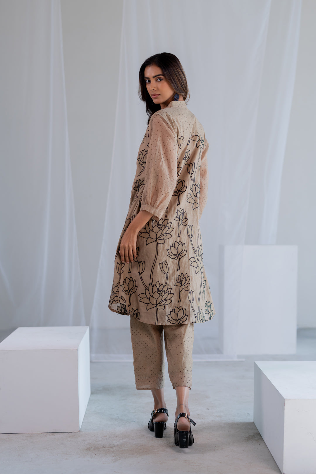 Sand Lotus Tunic Set