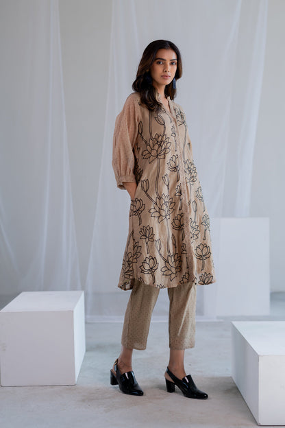 Sand Lotus Tunic Set