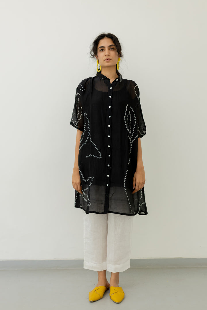 Black Bandhani Tunic