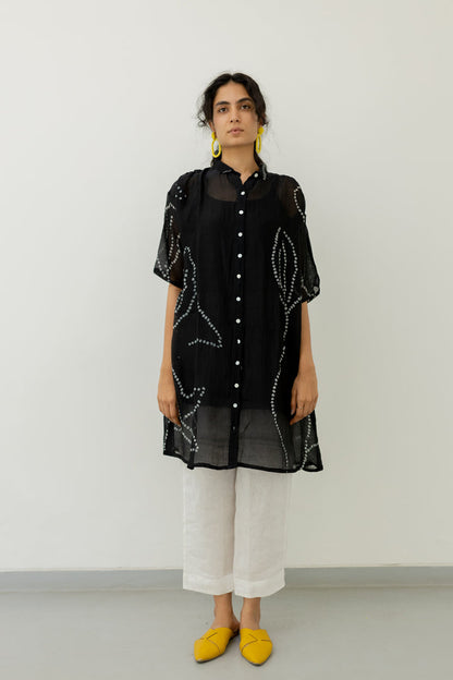 Black Bandhani Tunic