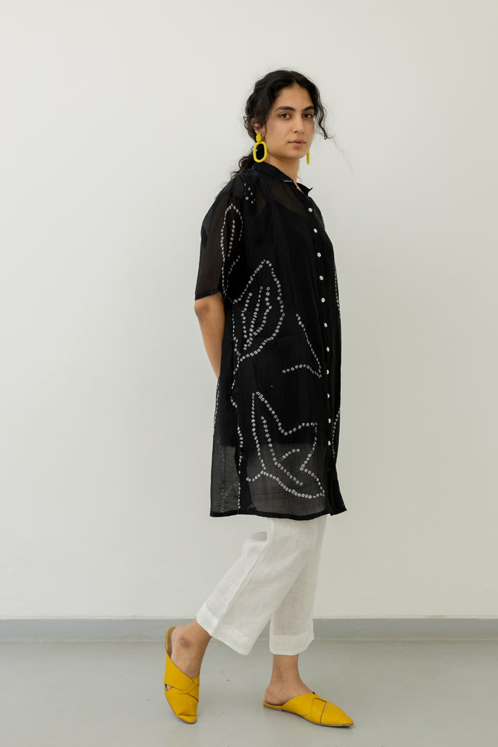 Black Bandhani Tunic