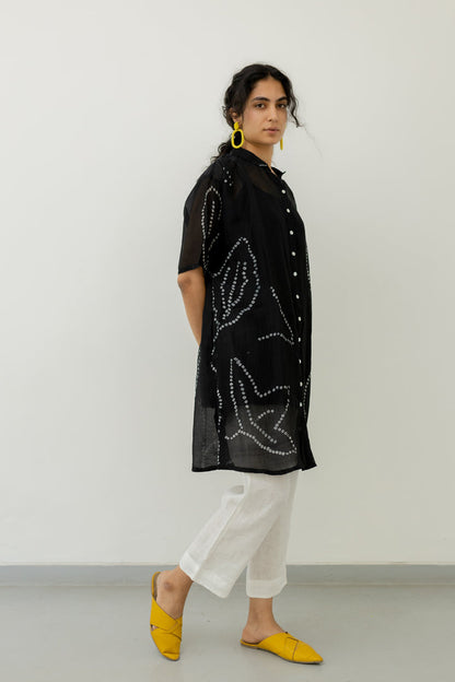 Black Bandhani Tunic
