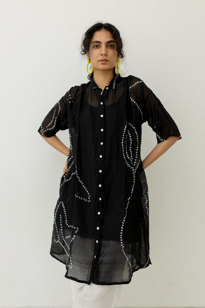 Black Bandhani Tunic