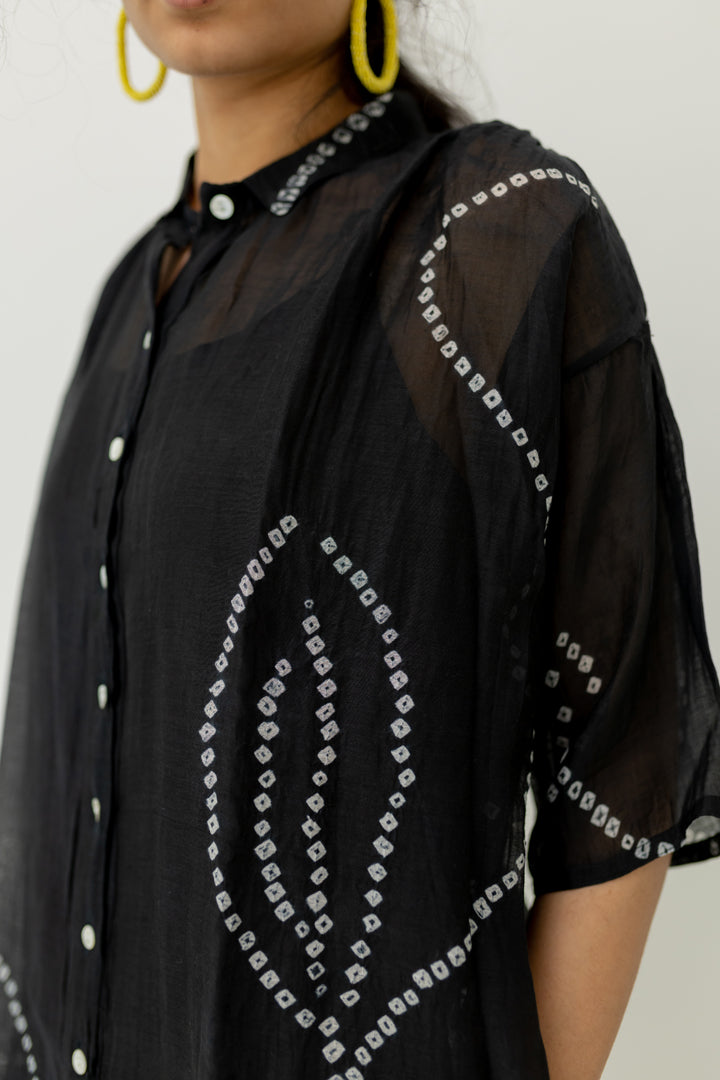 Black Bandhani Tunic with pants