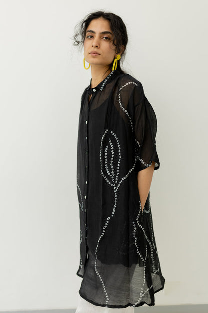 Black Bandhani Tunic with pants