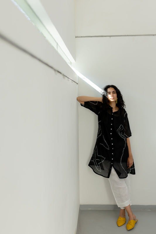 Black Bandhani Tunic with pants