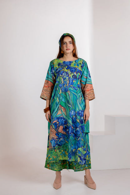 Iris Blooms Kurta
