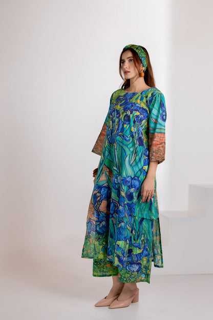 Iris Blooms Kurta