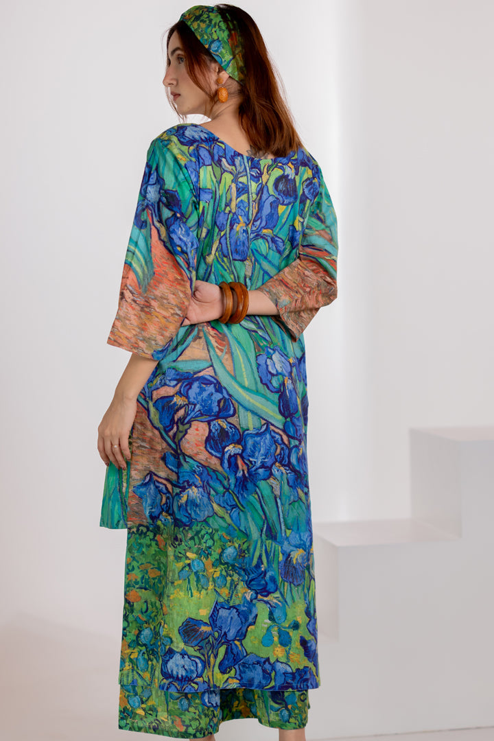 Iris Blooms Kurta