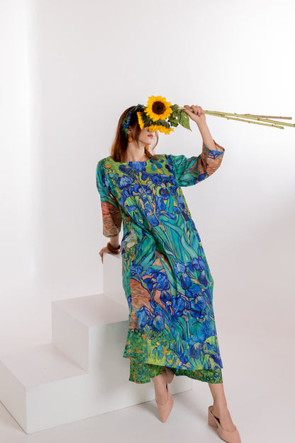 Iris Blooms Kurta