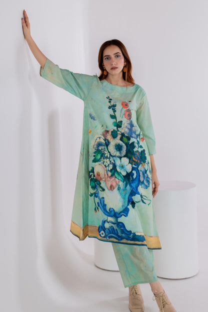 Still Life Vase Kurta Set