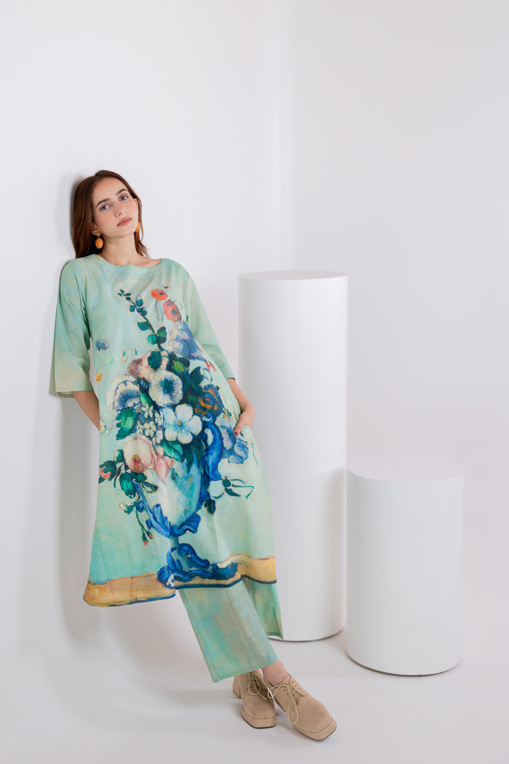 Still Life Vase Kurta Set