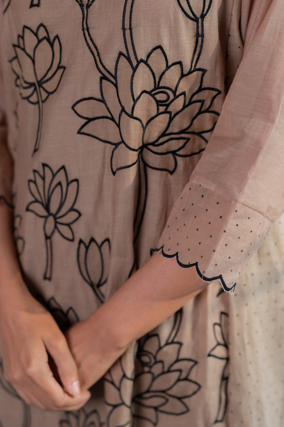 Lotus Bay Applique Kurta Set