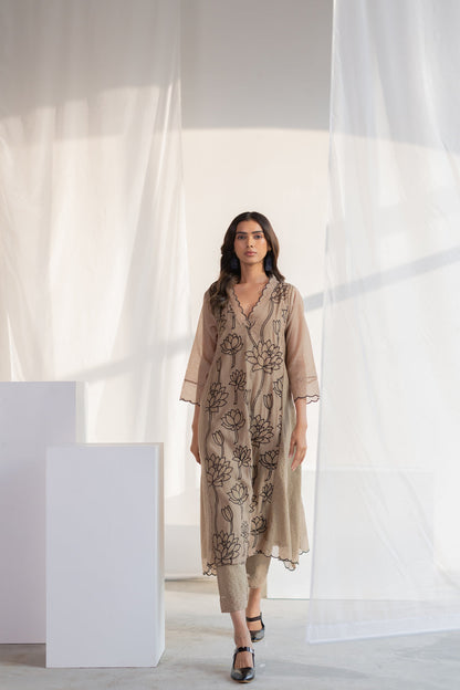 Lotus Bay Applique Kurta Set