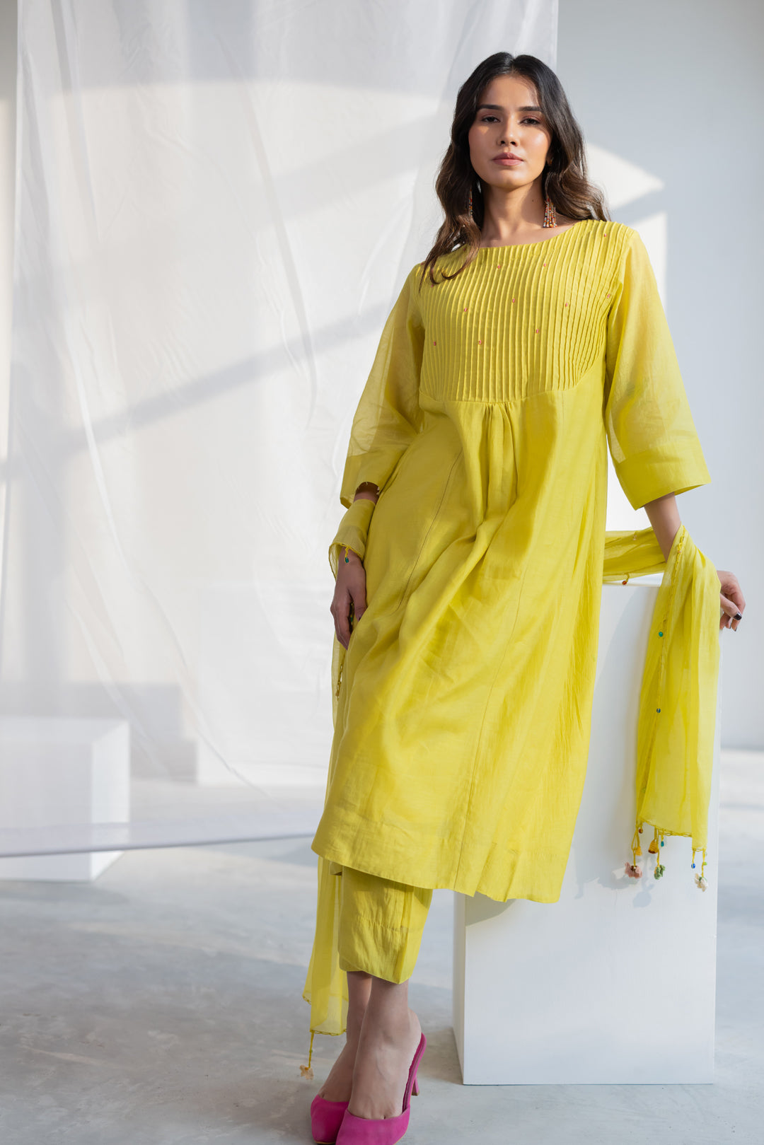 Zesty Lime Kurta Set