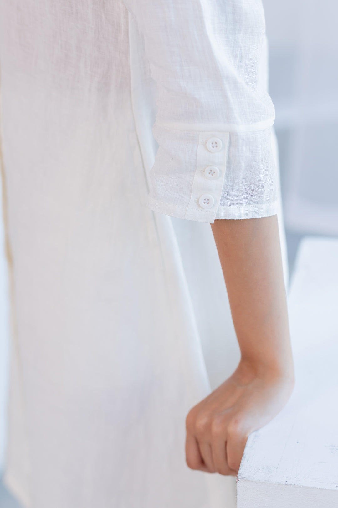 Linear Linen Kurta