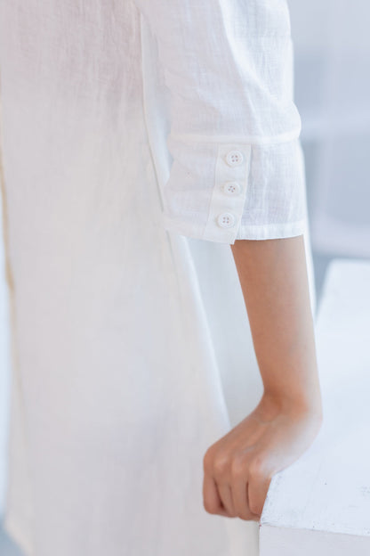 Linear Linen Kurta