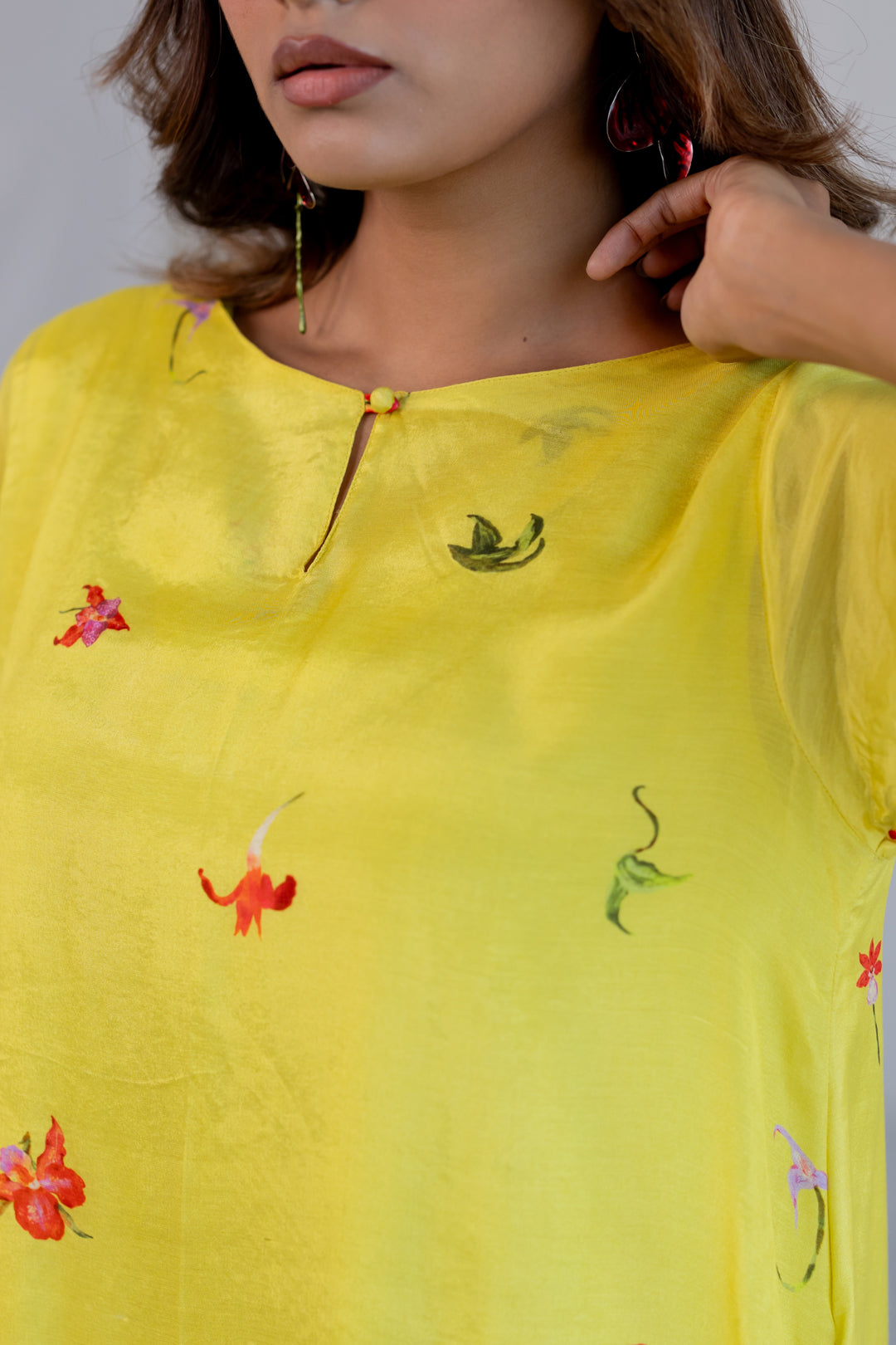 Citrus Flame Kurta